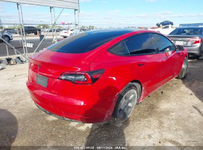 Lot #2992831403 2022 TESLA MODEL 3 REAR-WHEEL DRIVE