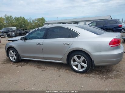 Lot #3028042447 2013 VOLKSWAGEN PASSAT 2.0L TDI SE