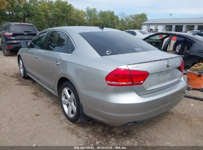 Lot #3028042447 2013 VOLKSWAGEN PASSAT 2.0L TDI SE