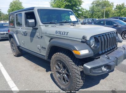 Lot #2992828372 2022 JEEP WRANGLER UNLIMITED WILLYS 4X4