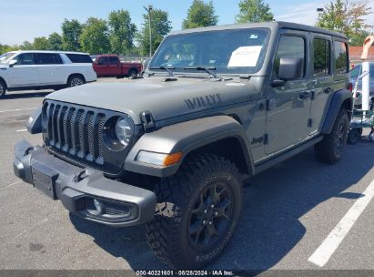 Lot #2992828372 2022 JEEP WRANGLER UNLIMITED WILLYS 4X4