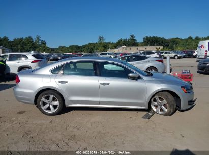 Lot #3035078220 2013 VOLKSWAGEN PASSAT 2.5L SE