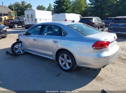 Lot #3035078220 2013 VOLKSWAGEN PASSAT 2.5L SE