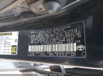 Lot #3035087825 2021 TOYOTA COROLLA SE NIGHTSHADE EDITION