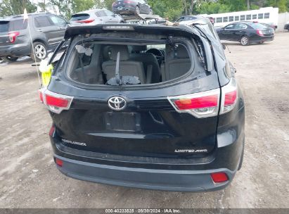 Lot #2997779144 2015 TOYOTA HIGHLANDER LIMITED V6