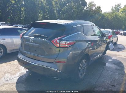 Lot #3035087823 2015 NISSAN MURANO SL