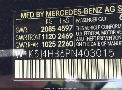 Lot #2996535867 2023 MERCEDES-BENZ CLA 250 COUPE 4MATIC