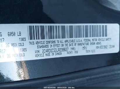 Lot #3050075503 2018 DODGE GRAND CARAVAN SXT