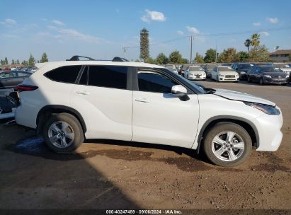 Lot #2990357019 2023 TOYOTA HIGHLANDER LE