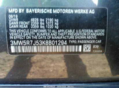 Lot #2997779009 2019 BMW 330I XDRIVE