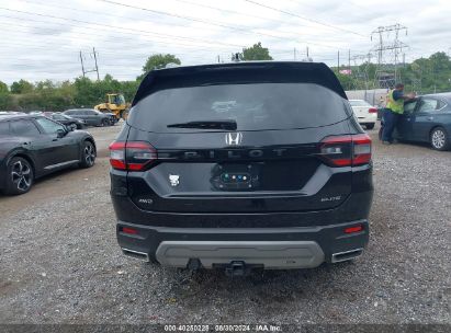 Lot #2992818662 2023 HONDA PILOT AWD ELITE