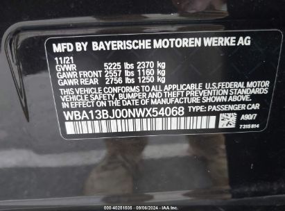 Lot #2992827816 2022 BMW 530 I XDRIVE