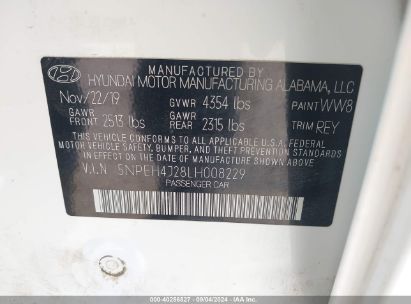 Lot #2990355216 2020 HYUNDAI SONATA LIMITED