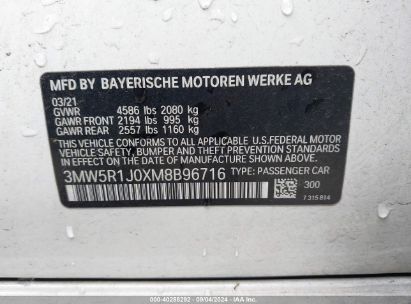 Lot #2992827796 2021 BMW 330I