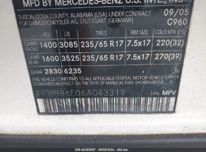 Lot #3037527982 2006 MERCEDES-BENZ ML 350 4MATIC