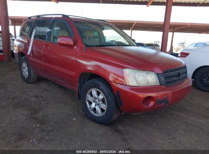 Lot #3053066923 2003 TOYOTA HIGHLANDER V6 (A4)