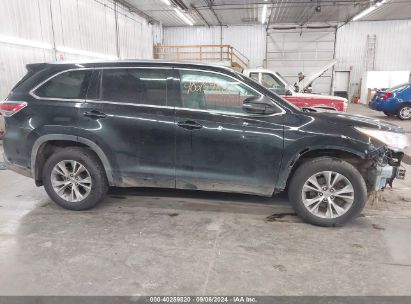 Lot #3035087684 2014 TOYOTA HIGHLANDER XLE V6