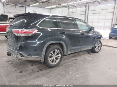 Lot #3035087684 2014 TOYOTA HIGHLANDER XLE V6