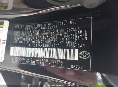 Lot #2992827783 2024 TOYOTA CAMRY LE