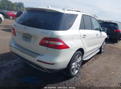 Lot #3005351856 2013 MERCEDES-BENZ ML 350 4MATIC