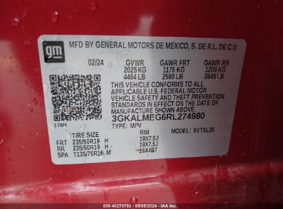 Lot #2990355188 2024 GMC TERRAIN FWD SLE