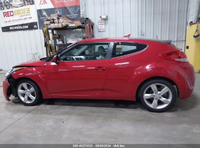 Lot #3035087801 2012 HYUNDAI VELOSTER BASE W/GRAY