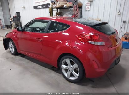 Lot #3035087801 2012 HYUNDAI VELOSTER BASE W/GRAY