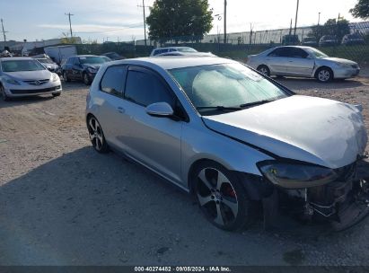 Lot #2992818814 2016 VOLKSWAGEN GOLF GTI S 2-DOOR/SE 2-DOOR