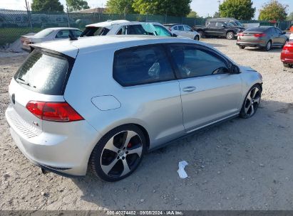 Lot #2992818814 2016 VOLKSWAGEN GOLF GTI S 2-DOOR/SE 2-DOOR