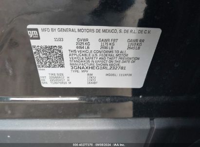 Lot #3037550460 2024 CHEVROLET EQUINOX FWD LS