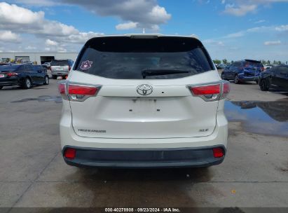 Lot #3032321622 2015 TOYOTA HIGHLANDER XLE V6