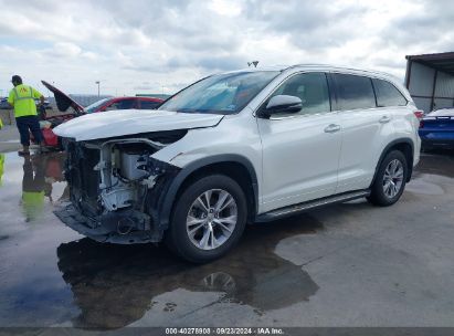 Lot #3032321622 2015 TOYOTA HIGHLANDER XLE V6