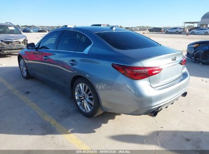 Lot #2996535761 2020 INFINITI Q50 LUXE