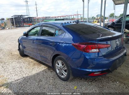 Lot #2992827398 2020 HYUNDAI ELANTRA SEL