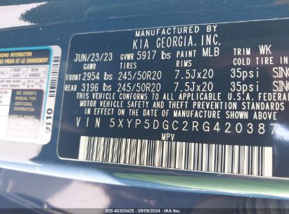 Lot #3035078297 2024 KIA TELLURIDE SX PRESTIGE