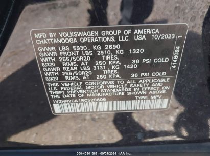 Lot #2990355197 2024 VOLKSWAGEN ATLAS 2.0T SE W/TECHNOLOGY