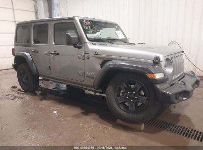 Lot #3044175455 2021 JEEP WRANGLER UNLIMITED SPORT S 4X4