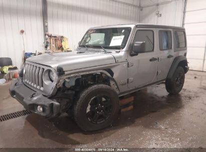 Lot #3044175455 2021 JEEP WRANGLER UNLIMITED SPORT S 4X4