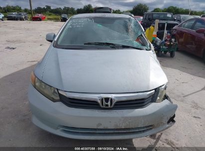 Lot #2992827286 2012 HONDA CIVIC LX