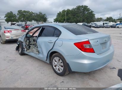 Lot #2992827286 2012 HONDA CIVIC LX