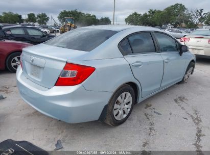 Lot #2992827286 2012 HONDA CIVIC LX