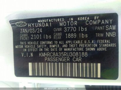 Lot #2992818531 2024 HYUNDAI VENUE SEL