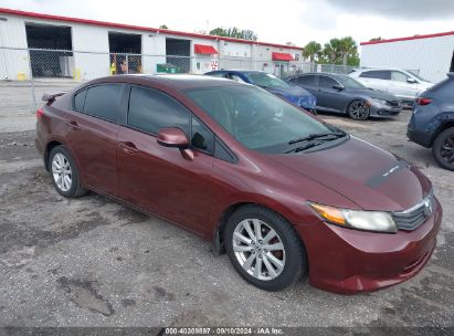 Lot #2992827274 2012 HONDA CIVIC EX-L