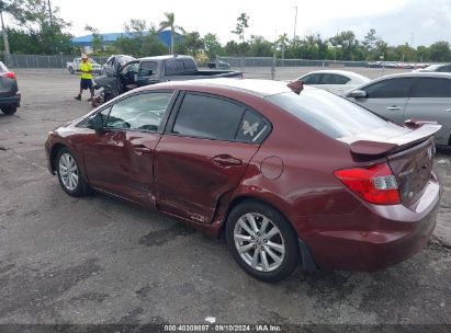 Lot #2992827274 2012 HONDA CIVIC EX-L