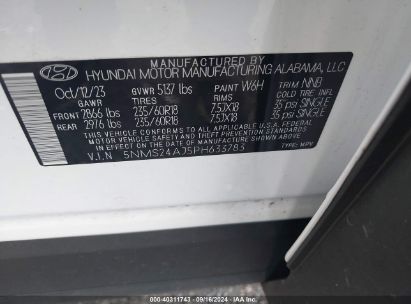 Lot #2992827266 2023 HYUNDAI SANTA FE SEL