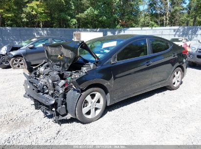 Lot #3035078129 2013 HYUNDAI ELANTRA GLS