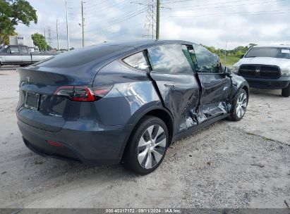 Lot #2992827537 2022 TESLA MODEL Y LONG RANGE DUAL MOTOR ALL-WHEEL DRIVE