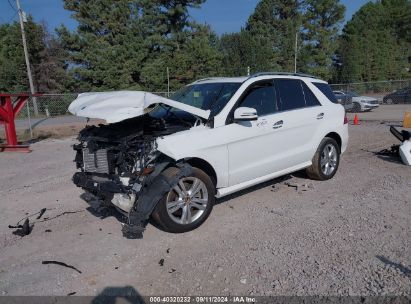 Lot #2992831143 2015 MERCEDES-BENZ ML 250 BLUETEC 4MATIC