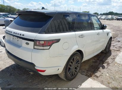 Lot #3037530982 2016 LAND ROVER RANGE ROVER SPORT 3.0L V6 SUPERCHARGED HSE