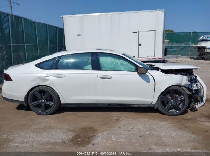 Lot #2997778342 2023 HONDA ACCORD HYBRID SPORT-L